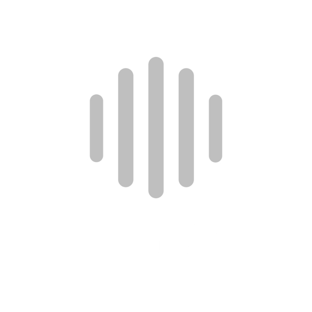 Achromatic VOICES_EU logo in black on a white background, with stylized vertical elements representing diverse voices.